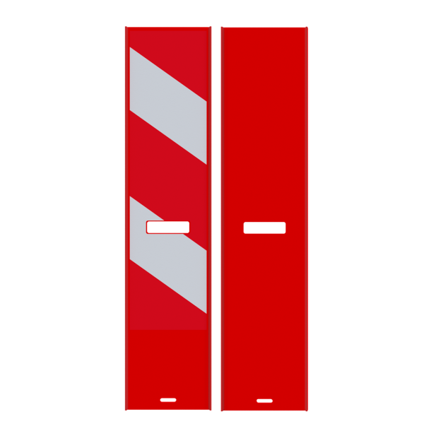 Traffic panel flat | film RA1/A | on one side indicating right | red / white